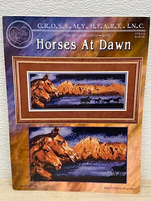 Vintage Cross My Heart Horses At Dawn Cross Stitch Single Patern Craft Book • $5.85