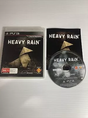 Heavy Rain Sony PlayStation 3 PS3 Complete With Manual VGC FREE POST • $10.95