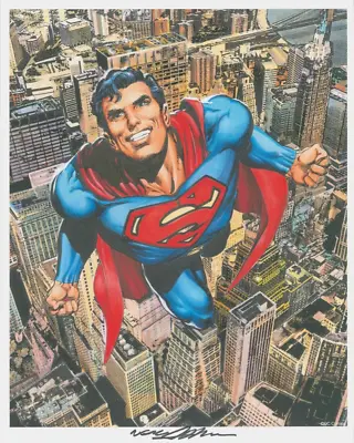 11x14 Inch SIGNED Neal Adams DC Comics Art Print ~ Superman The Man Of Steel • $49.99