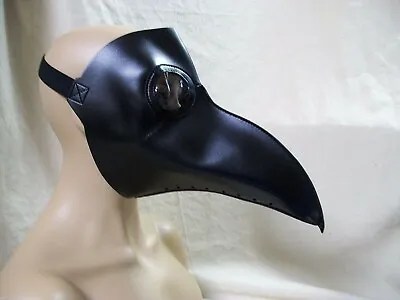 $22.95 • Buy Black Plague Doctor Mask Crow Bird Beak Steampunk Medieval Apocalyptic Biohazard