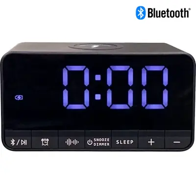 $98.95 • Buy NEW Nero V3 Pro Alarm Wireless Phone Charging Bluetooth Speaker Clock Digital Be