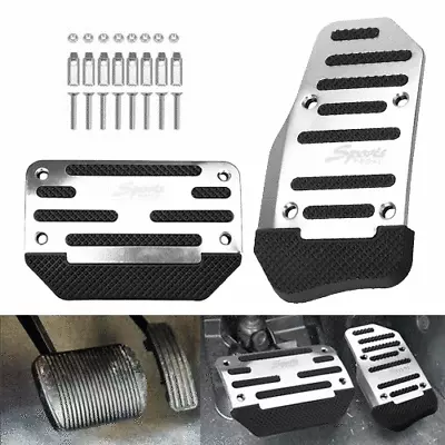 $11.99 • Buy [SILVER] Non-Slip Automatic Gas Brake Foot Pedal Pad Cover Car Accessories Parts