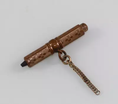 Antique Victorian Mini Mechanical -Retractable Pencil With Chain Part • $99.99