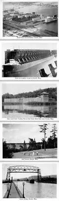 5~Mini Postcards 3 X 4½ Duluth MN Minnesota HARBOR~GOLF COURSE~FREIGHTER~BRIDGE • $8.43