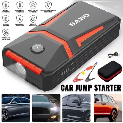 120000mAh Car Jump Starter Pack Booster Battery Charger Emergency Power Bank UK • £30.99