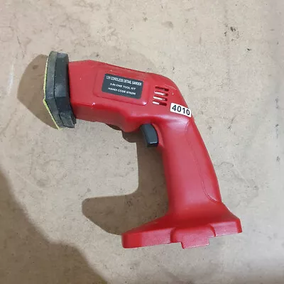 Red Cordless Handheld 12 Volt 4500-RPM Lightweight Ergonomic Detail Sander • £7.99