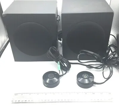 Cyber Acoustics Lot Of 2 Speaker Sound System CA-3080/CA3090 Working Free Ship • $60