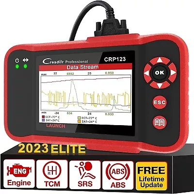 2024 LAUNCH CRP123 Car OBD2 Scanner Code Reader Diagnostic Tool ABS SRS Engine • $189