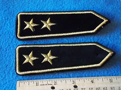 Vintage - Military Pair Of 2 Star Bullion Shoulder Boards - New • $12.95