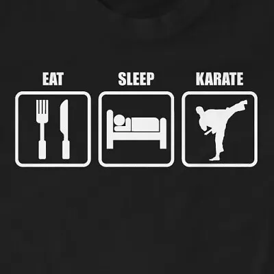 Eat Sleep Karate T-Shirt | Gift Karate Slogan • £11.99