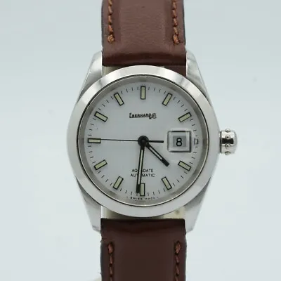£782.56 • Buy Eberhard & Co Women's Watch Steel Aquadate 41021 Vintage 28MM Automatic Wrist