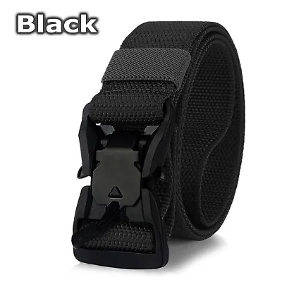 5 Colors Magnetic Tactical Belt Quick Release Buckle Nylon Fashion Adjustable • $8.95