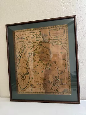 Vintage A Friendly Service Map Of The Commonwealth Of Michigan • $75