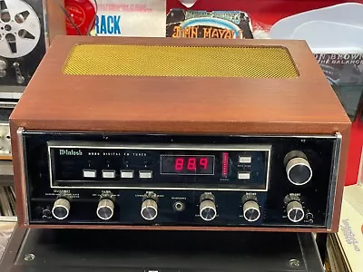 Vintage McIntosh MR80 Tuner W/ L12 Wood Cabinet Panlocs Beautiful Piece Tested • $1350