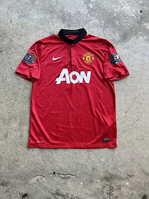 2013-14 Manchester United Home  Jersey Vidic #15 Size L • $85