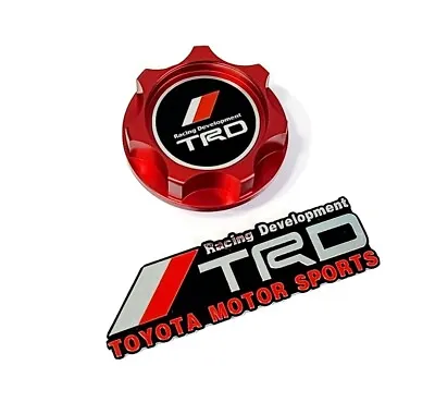 $32.99 • Buy Red Engine Billet Oil Filler Cap For Toyota Trd Scion Xb Tc Rav4 Trd Emblem