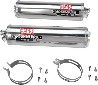 GSX1300R 1999-2007 RS-3 Street Dual Bolt-On Muffler SS By Yoshimura For Suzuki • $757.87