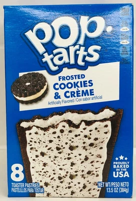 £5.65 • Buy Kellogg's Pop Tarts Frosted Cookies & Creme Toaster Pastries 13.5 Oz