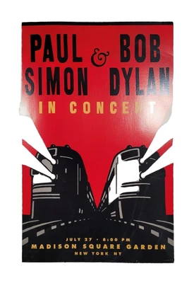 $39 • Buy Bob Dylan Paul Simon Madison Square Garden July 27th 1999 VINTAGE Concert Poster