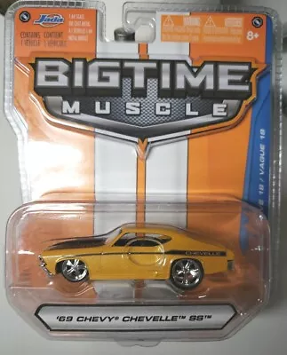 Jada Wave 18 Bigtime Muscle 1969 Chevy 69 Chevelle SS Chevy Yellow #003 1:64 • $15.95