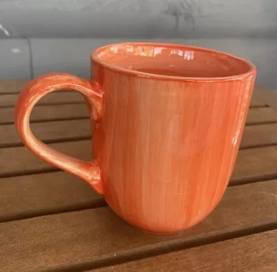 CITRUS GROVE Orange Coffee Tea Mug Cup Brush Stroke Hand Painted 14oz • $5.50