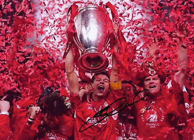 £70 • Buy STEVEN GERRARD SIGNED LIVERPOOL FC ISTANBUL 2005 12x8 PHOTOGRAPH 3