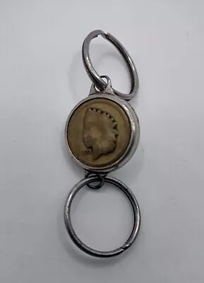 1803 Indian Head Penny Keychain 2 Piece Magnetic Vintage • $7.95