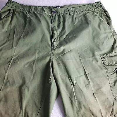 King Size Mens Size  46 Tall Green Cargo Shorts Summer Utility Casual  • $13