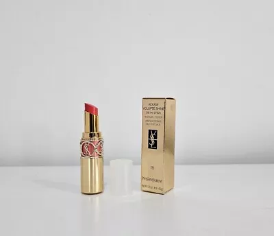 YSL Rouge Volupte Shine Oil Lipstick 15 Corail Intuitive. New. Genuine • $29.99