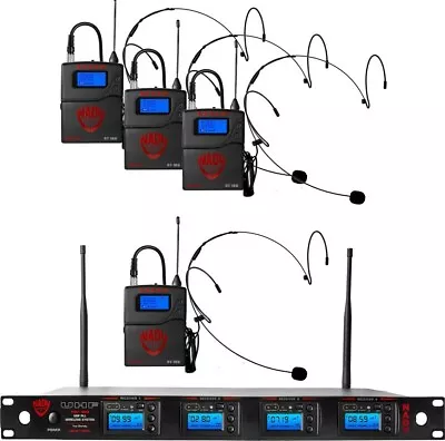 Nady 4W-1KU HM-10 Quad True Diversity 1000-Channel Professional UHF Wireless ... • $879.99