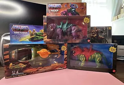 Set Of 3 “Masters Of The Universe” - Wind Raider Panthor & Battle Cat. NIB • $59.99