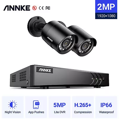 ANNKE 8CH 5MP Lite DVR HD 1080P CCTV Home Security Camera System IR Night Vision • $57.83