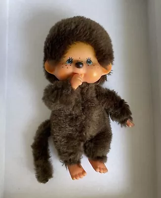 1974 MONCHHICHI  Sekiguchi 7.75  Monkey Boy Doll Plush Pacifier Vintage Toy • $28