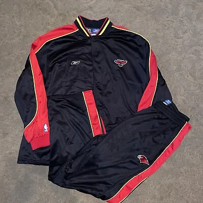 Vintage Reebok Atlanta Hawks Warm Up Track Suit 3XL - Team Issued Authentic NEW • $160