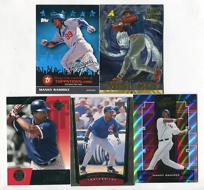 Manny Ramirez 5 Baseball Card Lot INDIANS RED WHITE SOX DODGERS RAYS (LOT 12) • $1.99