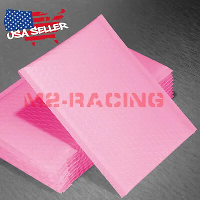 ANY SIZE # Pink Poly Bubble Kraft Padded Mailers Shipping Mailing Envelopes Bags • $10.99