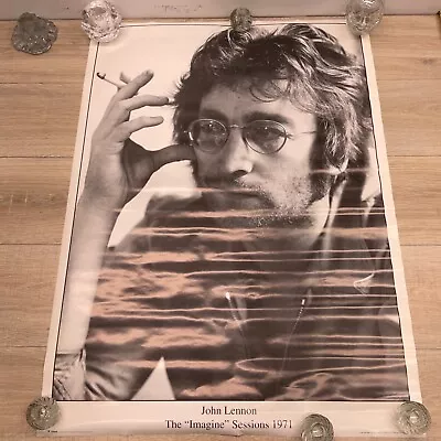 Vintage John Lennon The Imagine Sessions 1971 Uk Poster P44 • $40