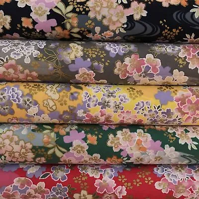 £2.99 • Buy Japanese Sakura Floral Blenders 100% Cotton Fabric FQ Craft Quilt Patchwork