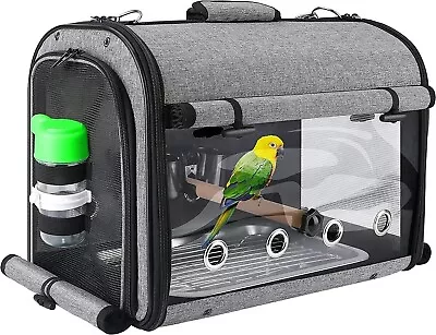 Bird Carrier Bag Bird Travel Cage Lightweight Backpack For Parrot Free |AU| • $57.50