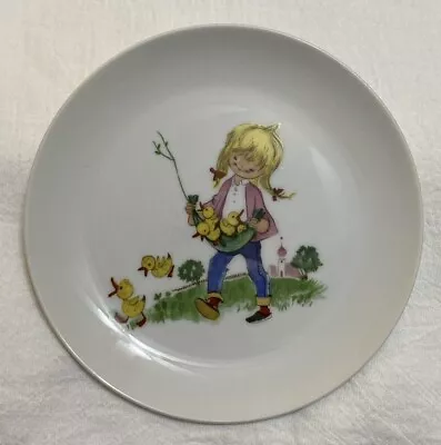 RARE Girl With Ducklings 6 5/8” Salad Plate McCoy Nursery Rhyme Series ~EUC • $24.95