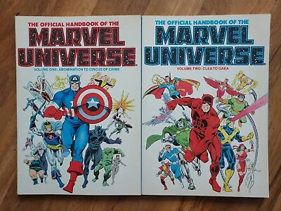 The Official Handbook Of The Marvel Universe Vol 1 2 First Printing  • £30