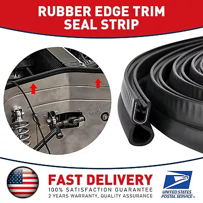 13FT Cars Boats Rvs Door Rubber Seal Strip Trim Seal With Top Bulb-Universal • $22.99