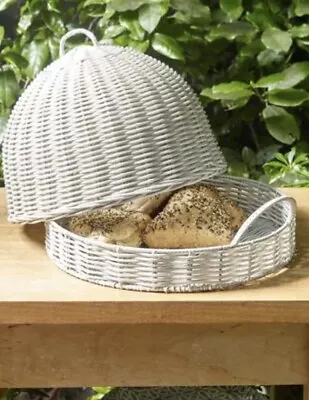 £25.99 • Buy Bnwt Next Wicker Effect Food Cover With Tray Grey New