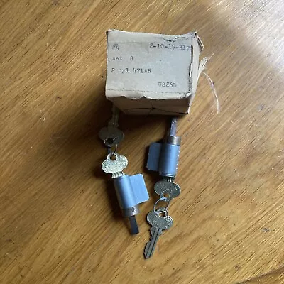  2 P&F Corbin Cylinder Locks Keyed Alike New But Very Old Stock Please View Pics • $25