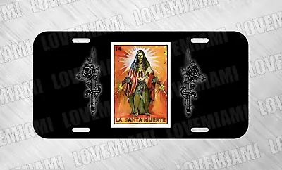 La Santa Muerte Aztec Mayan Mexican Latino License Plate Auto Car Tag FREE SHIP • $16.99