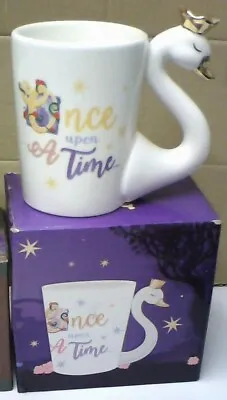£1.99 • Buy Enchanted Kingdom Swan Princess Handle Novelty Coffee Mug Cup In Gift Box