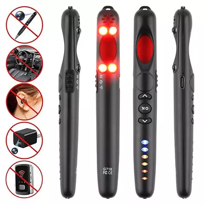 GPS RF Signal Detector Pen Anti-Spy Hidden Camera GSM Audio Bug Finder Detector • $20.99