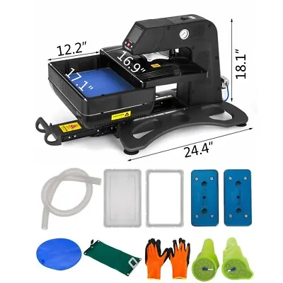 110V Digital Touch Screen Pneumatic 3D Sublimation Vacuum Heat Press Machine • $909