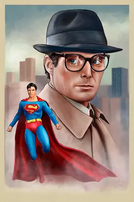 Superman Clark Kent Christopher Reeves Movie Poster Giclee Print 16x24 Mondo • $139.99