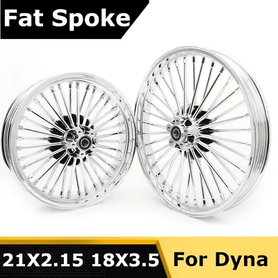 21x2.15 18x3.5 Fat Spoke Wheels Set For Harley Dyna Softail Heritage Night Train • $758.88